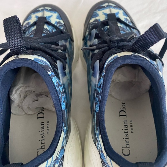Christian Dior D-Connect Sneakers β Blue Toile de Jouy | Size 39 (Authentic) - Picture 8 of 11